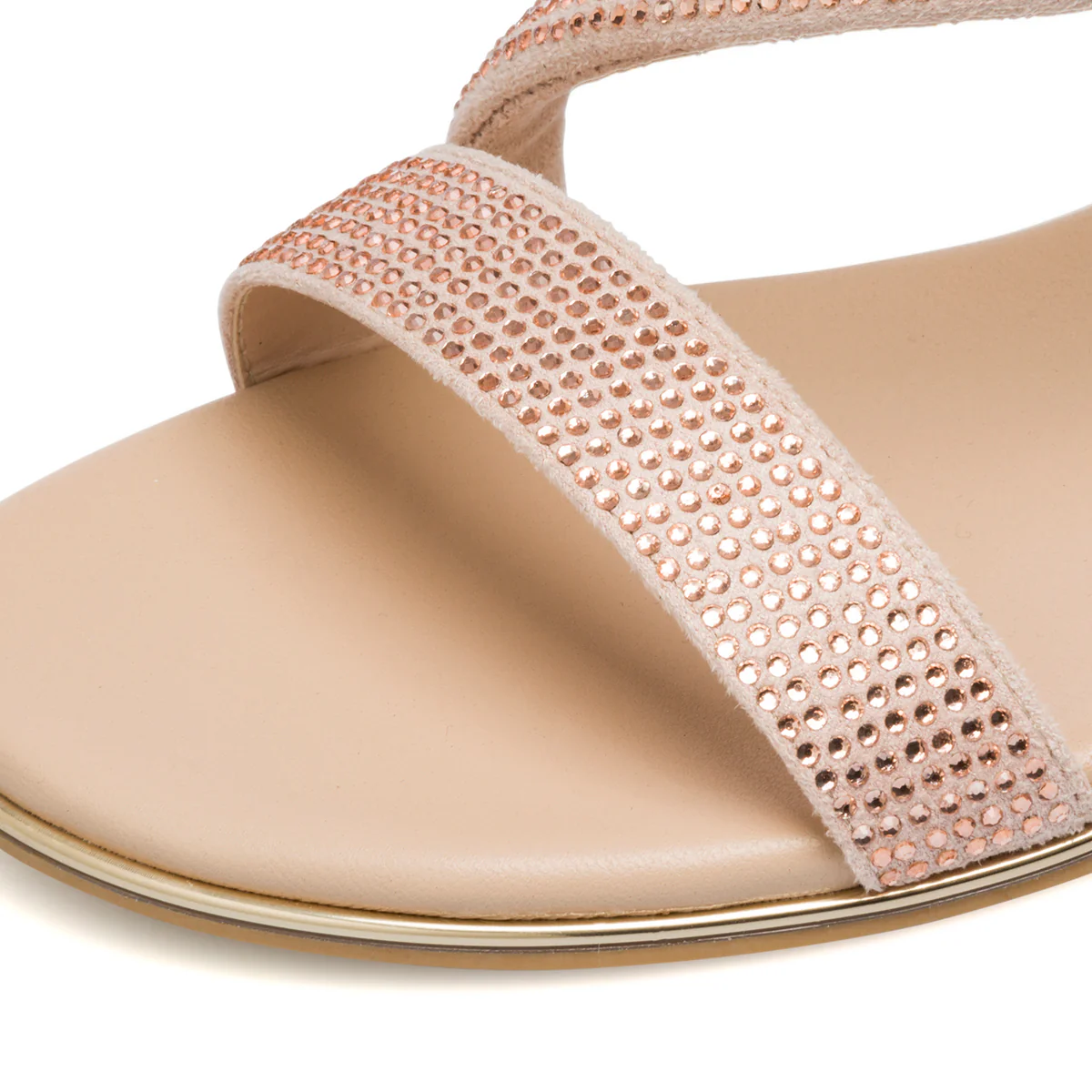 Sandali rosa da donna con tacco largo 4 cm e strass Lora Ferres - Image 5