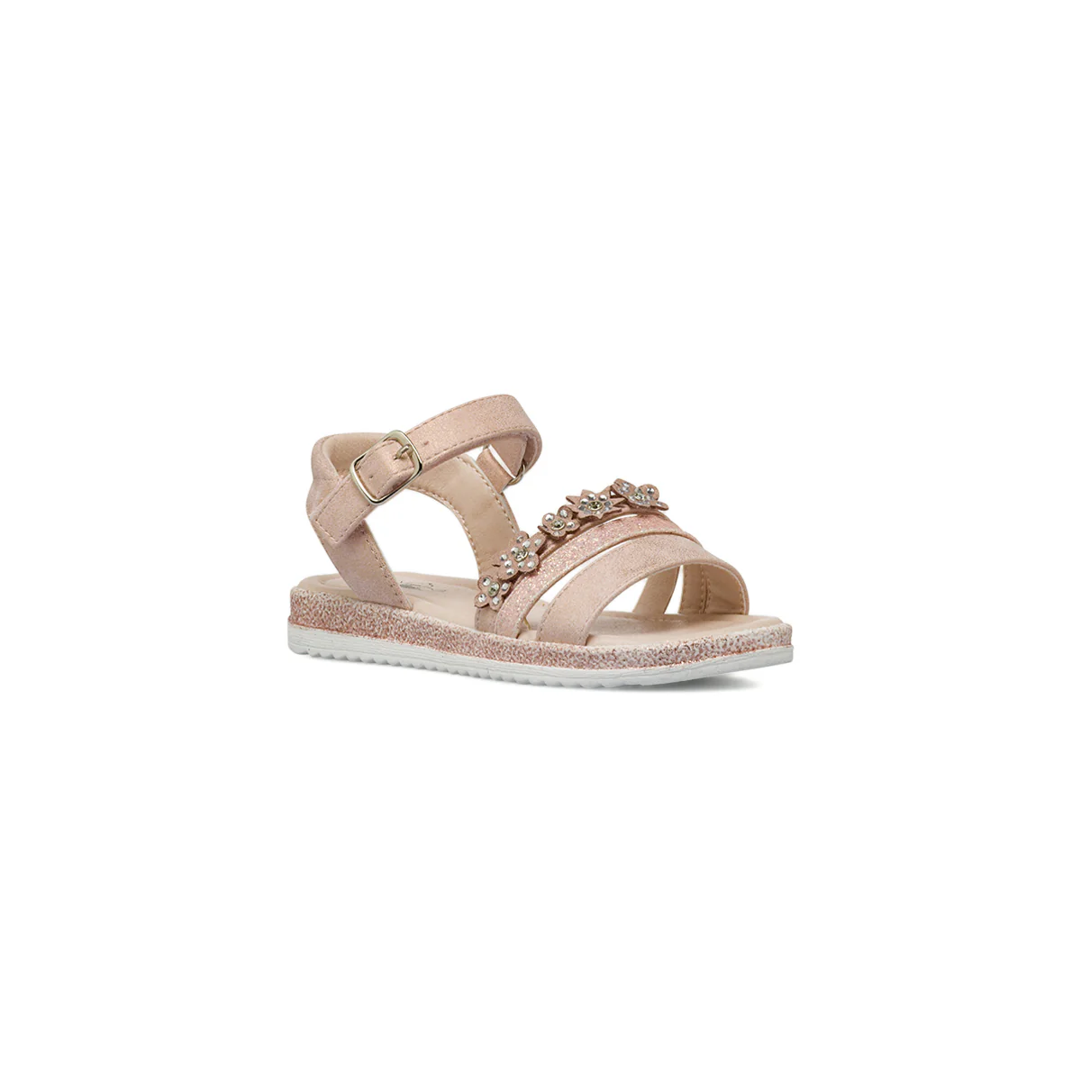 Sandali rosa glitter da Bambina con fiori e strass Le scarpe di Alice - Image 2