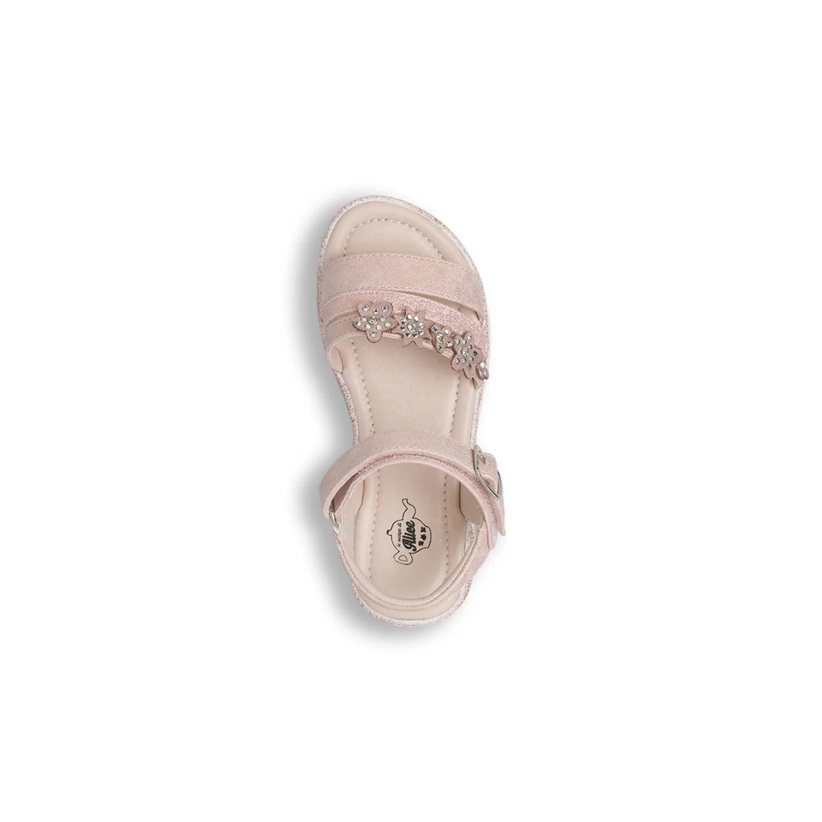Sandali rosa glitter da Bambina con fiori e strass Le scarpe di Alice - Image 6