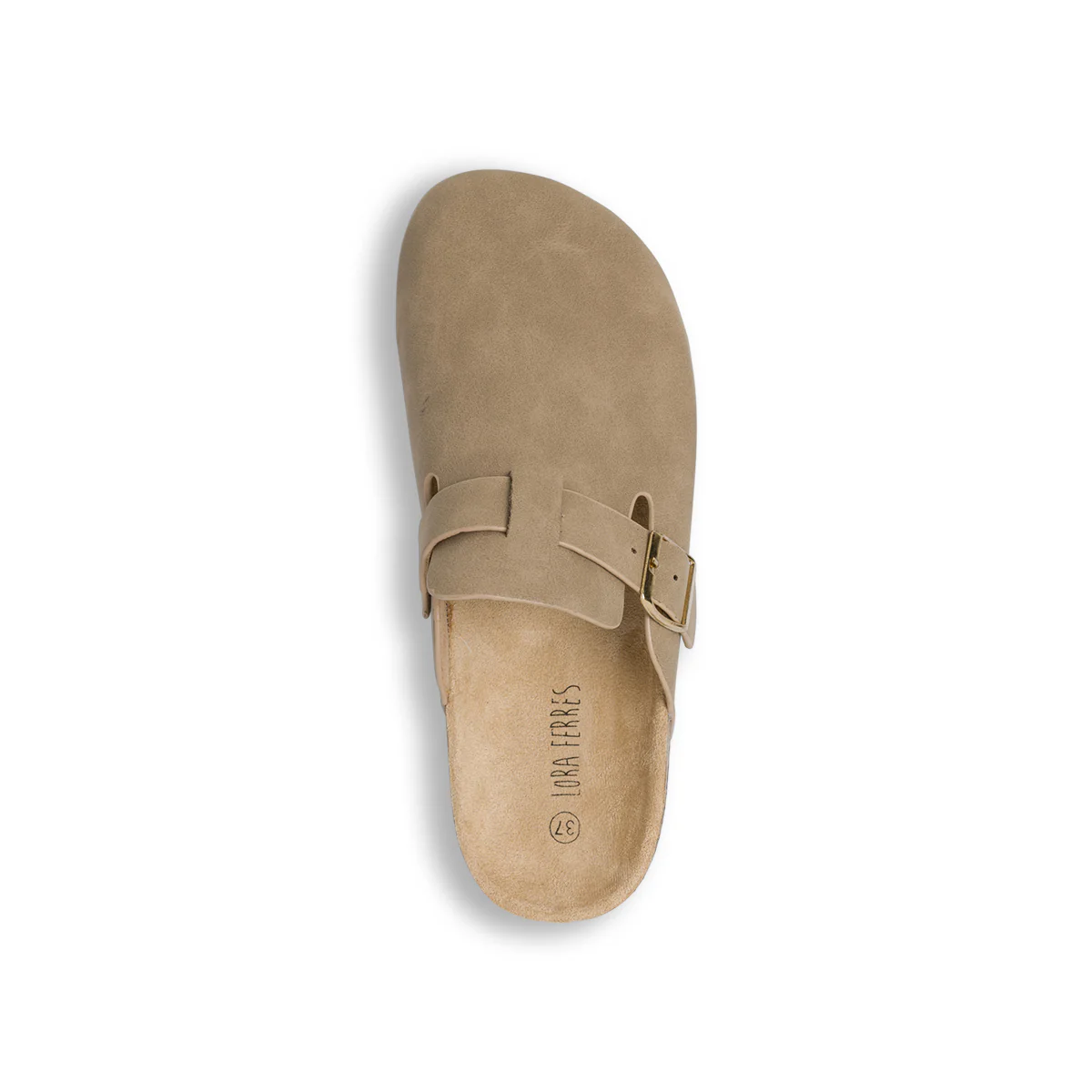 Sandali sabot beige da Donna con fibbia dorata Lora Ferres - Image 5