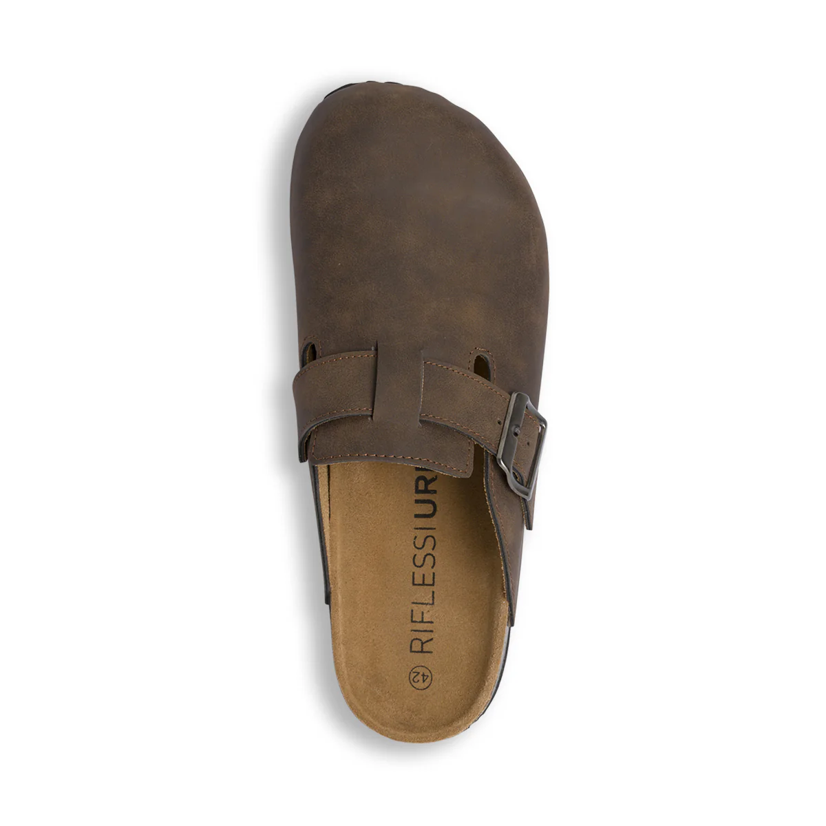 Sandali sabot marroni da Uomo con soletta in pelle Riflessi Urbani - Image 5