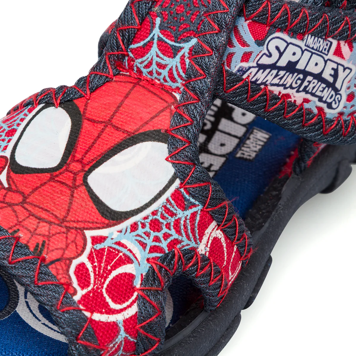 Sandali Spiderman Blu e rossi con stampa da bambino Primi Passi - Image 4