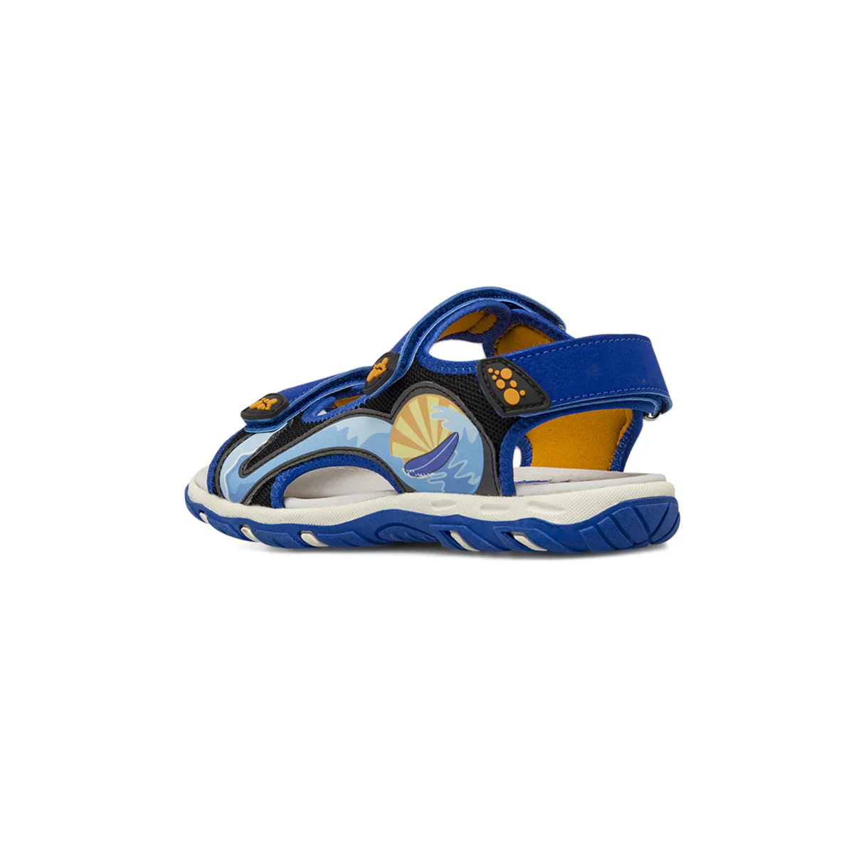 Sandali sportivi blu da Ragazzo con stampe surf e strappo Space Boy - Image 3