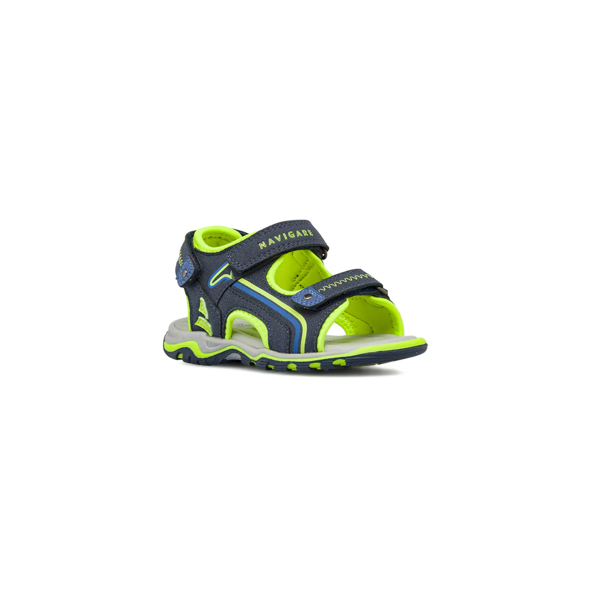Sandali sportivi da Ragazzo blu e verde lime con logo Navigare - Image 2