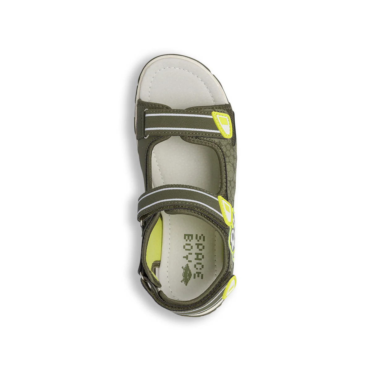 Sandali sportivi da Ragazzo verdi con patch color lime Space Boy - Image 6