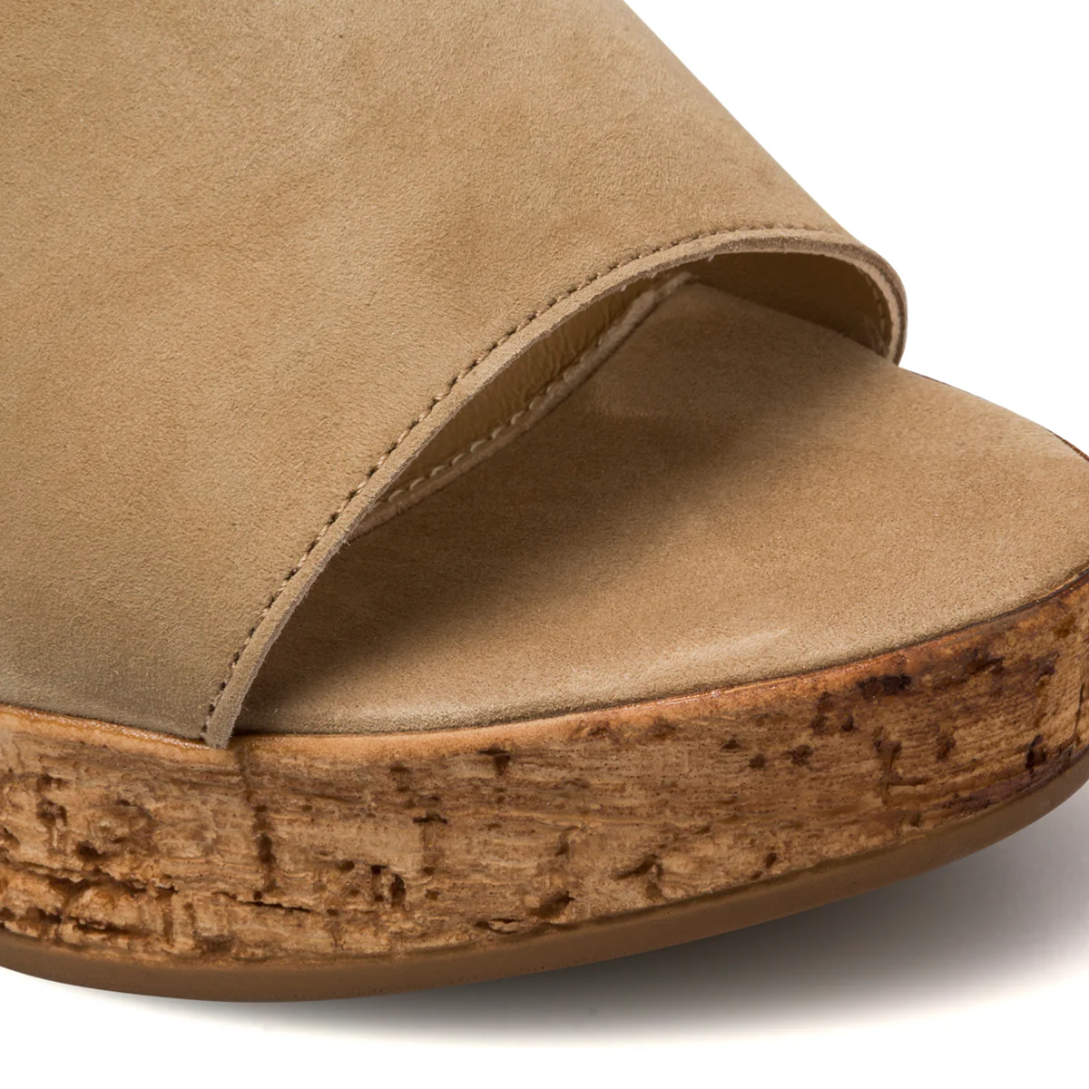 Sandali taupe in pelle da donna con tacco 8 cm Primopiano - Image 5