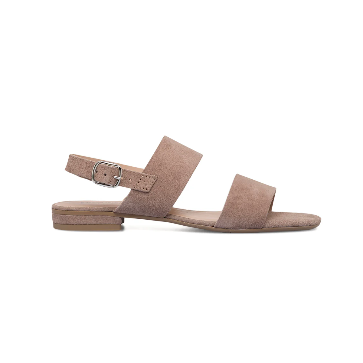 Sandali taupe in pelle scamosciata da donna Primopiano