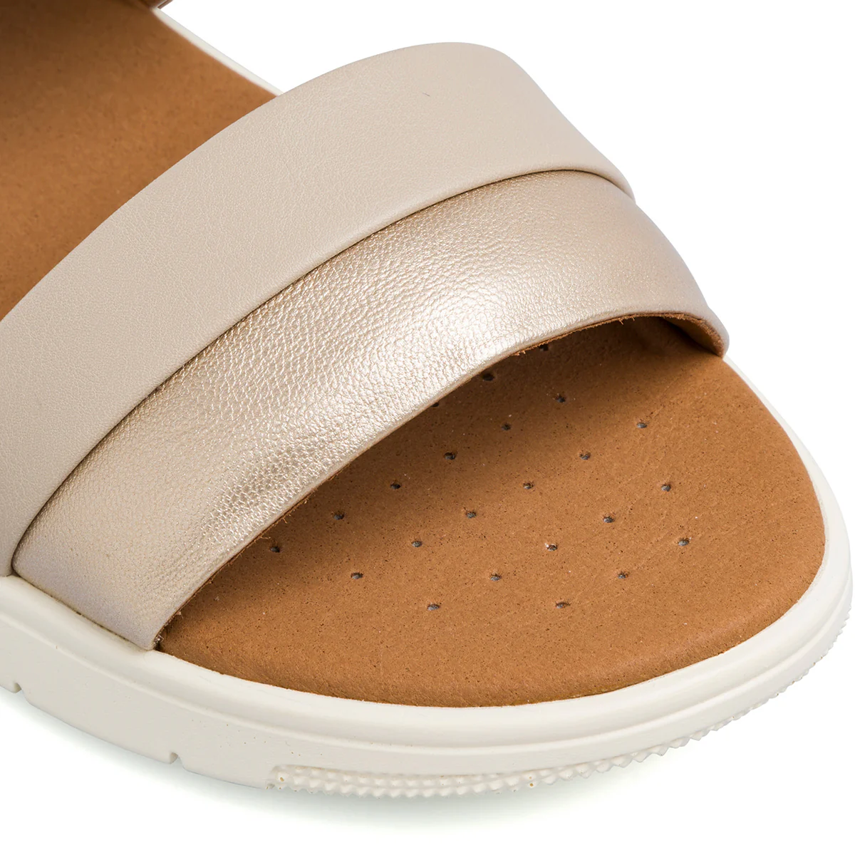 Sandali traspiranti beige e oro da donna Geox Dandra - Image 5
