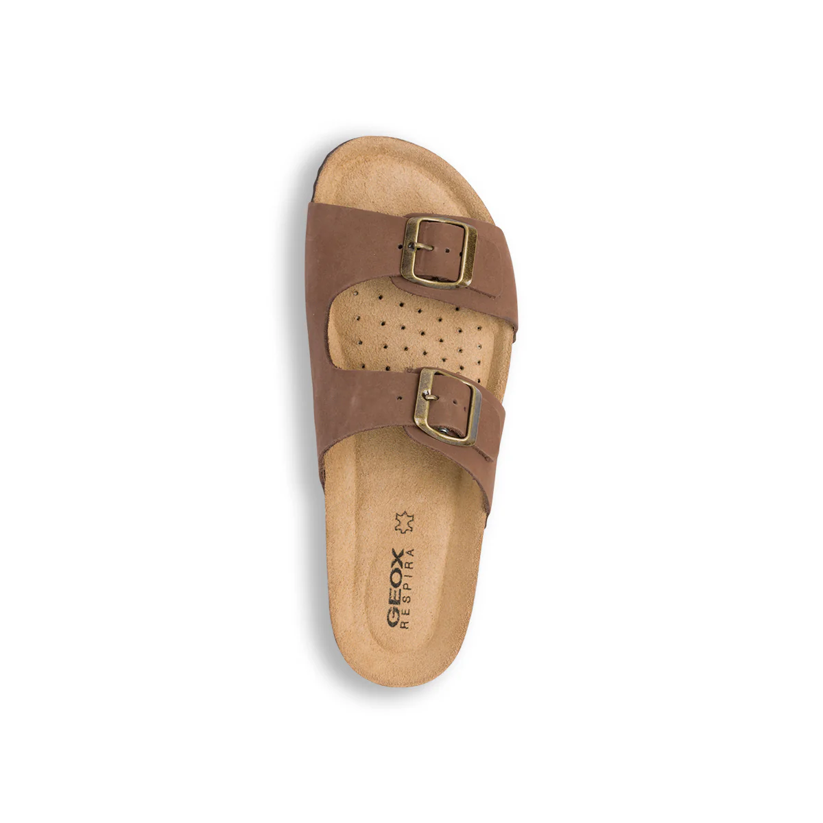 Sandali traspiranti marroni in pelle da donna Geox Brionia - Image 6