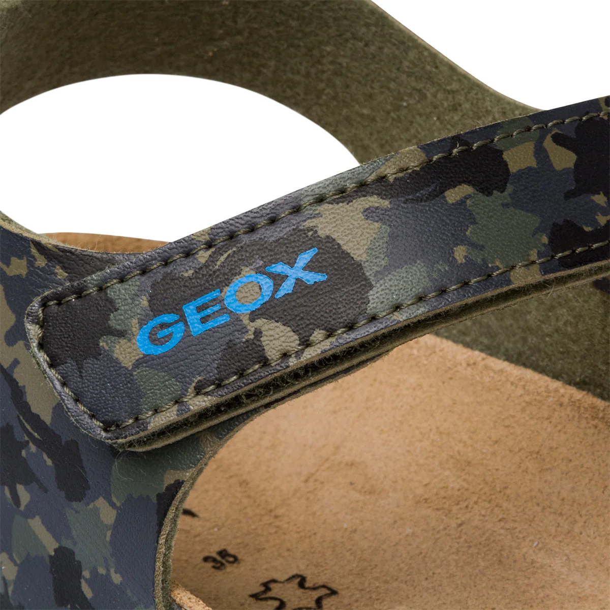 Sandali verde militare camouflage da bambino Geox Ghita - Image 5