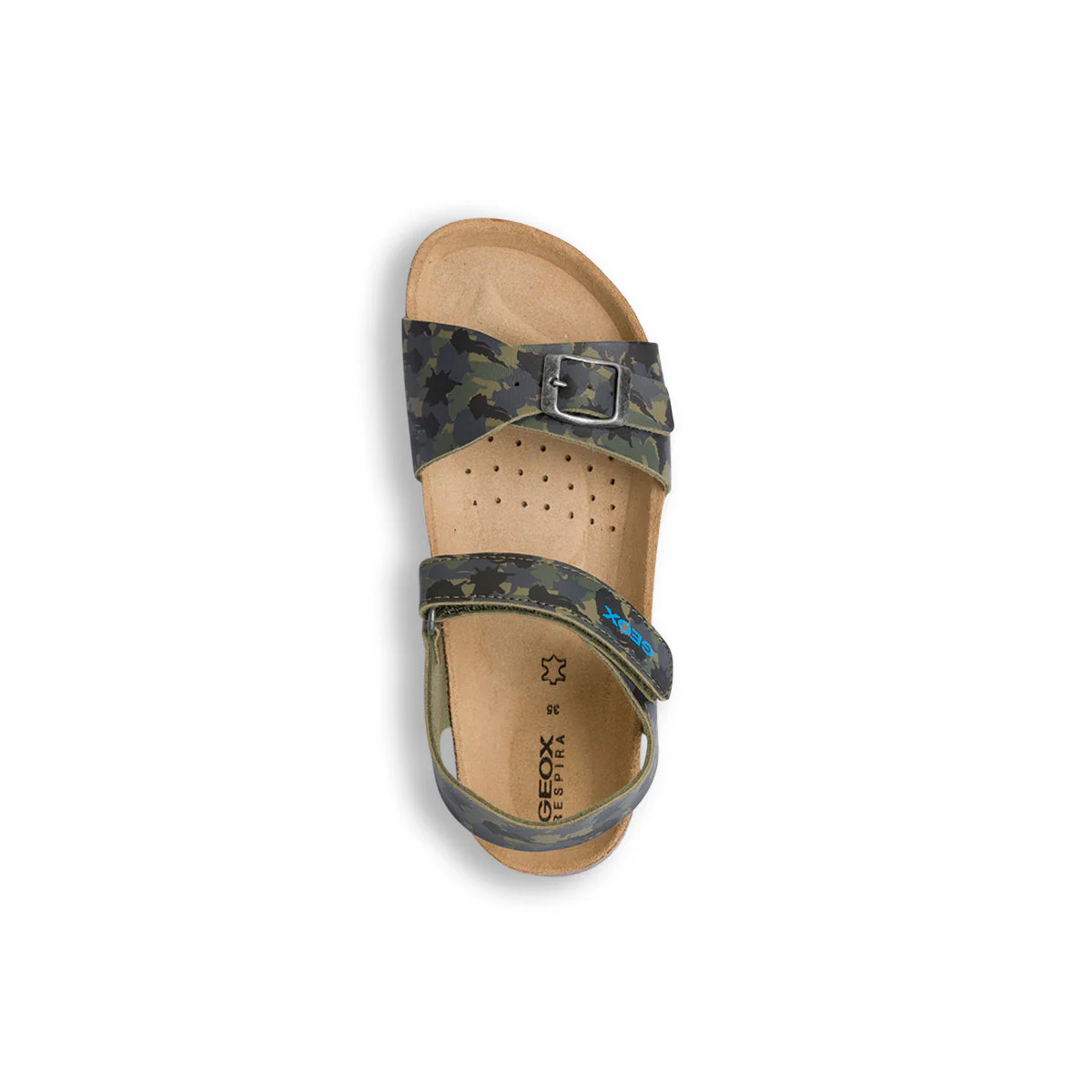 Sandali verde militare camouflage da bambino Geox Ghita - Image 7