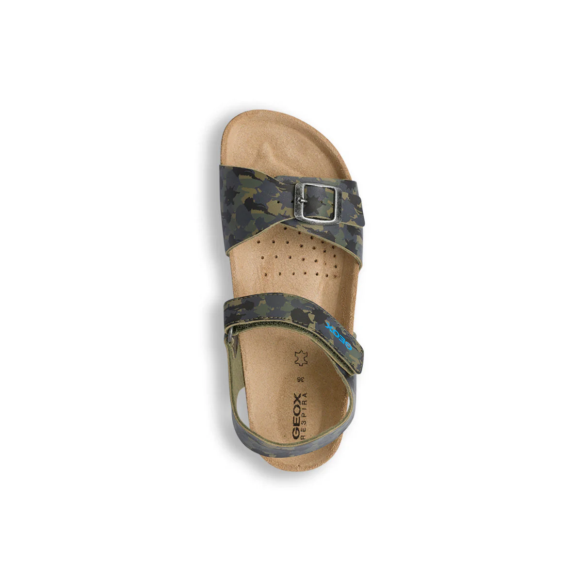 Sandali verde militare camouflage da bambino Geox Ghita - Image 7