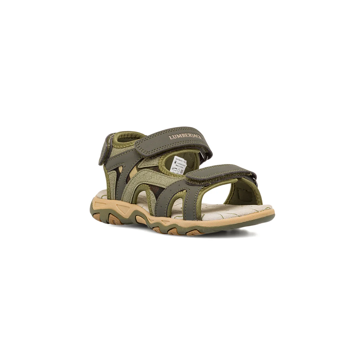 Sandali Verdi da Bambino con chiusura a strappo Lumberjack - Image 2