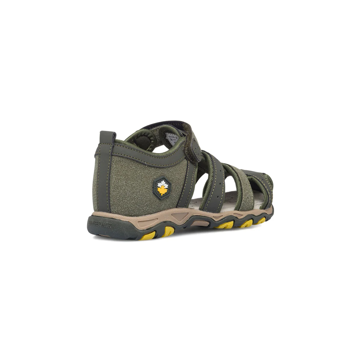 Sandali verdi da bambino con sottopiede in pelle Lumberjack Levi - Image 3