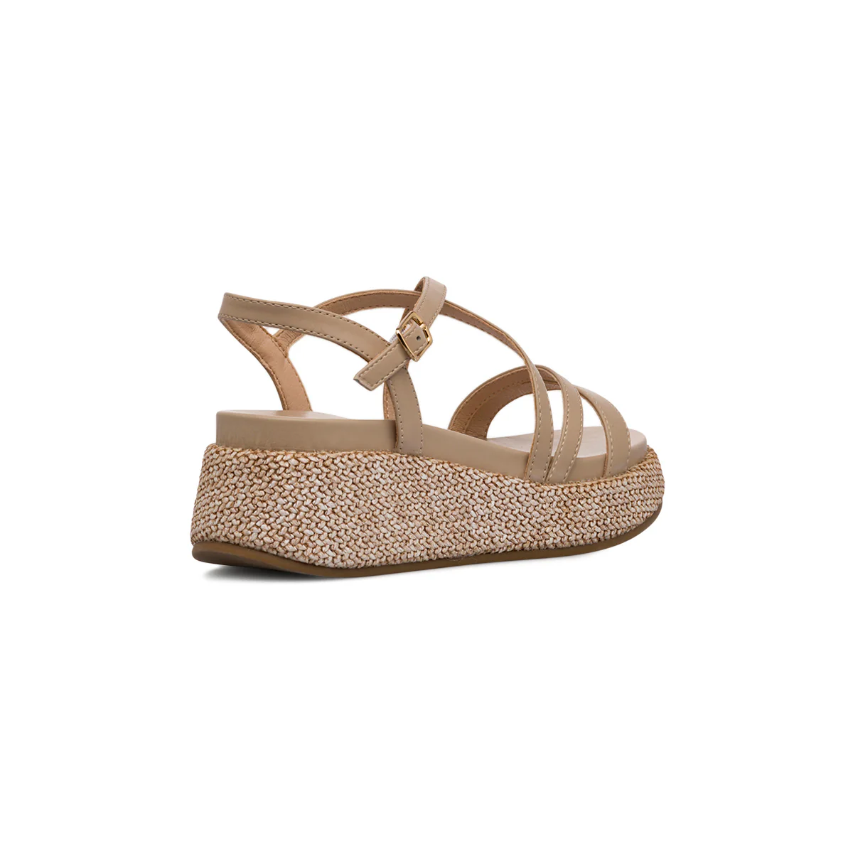 Sandali Zeppe Beige da Donna con cinturino Swish Jeans - Image 3