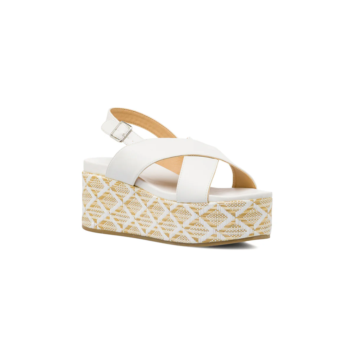 Sandali Zeppe Bianchi da Donna con Platform in corda Swish Jeans - Image 2
