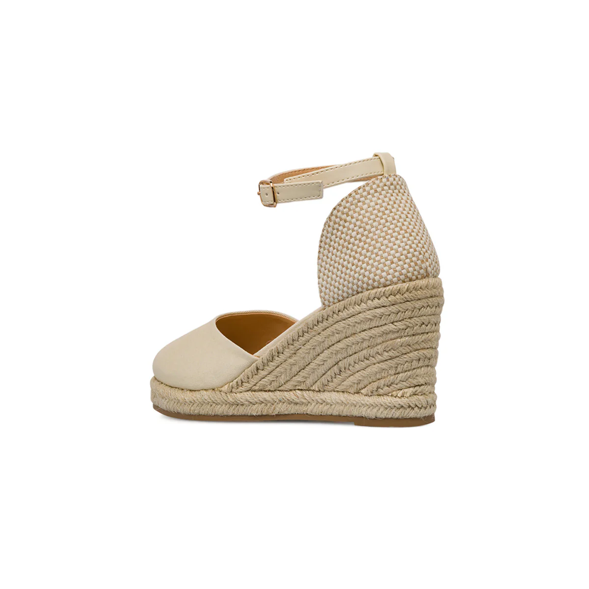 Sandali Zeppe bianchi off white da Donna in tessuto Lora Ferres - Image 6