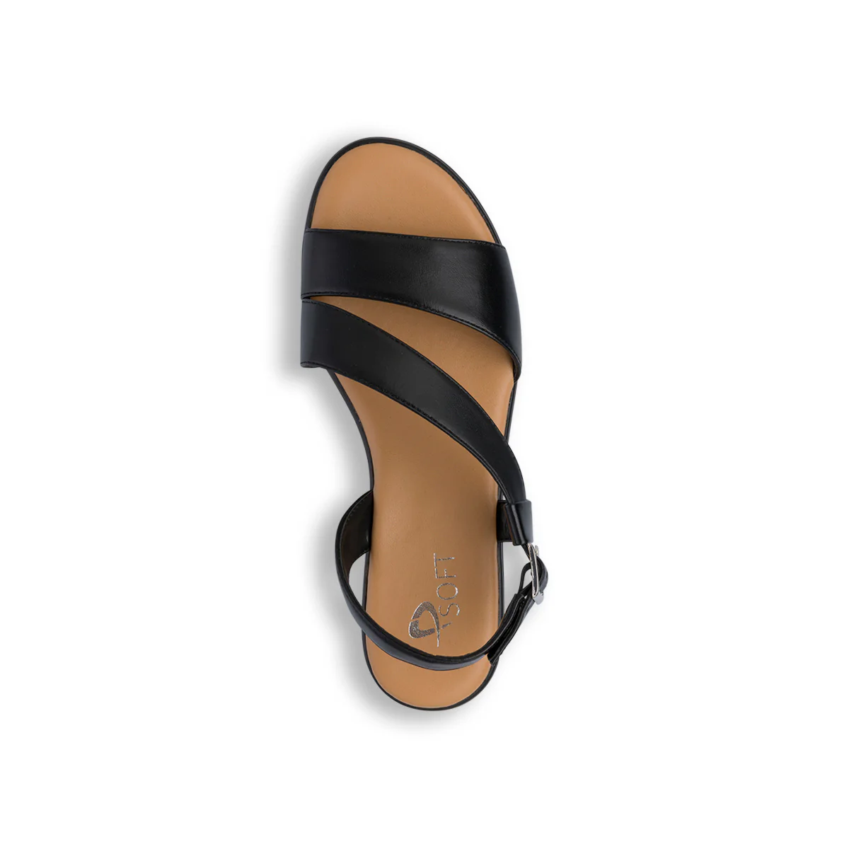 Sandali Zeppe Comfort Neri da Donna con tacco 5 cm P Soft - Image 5