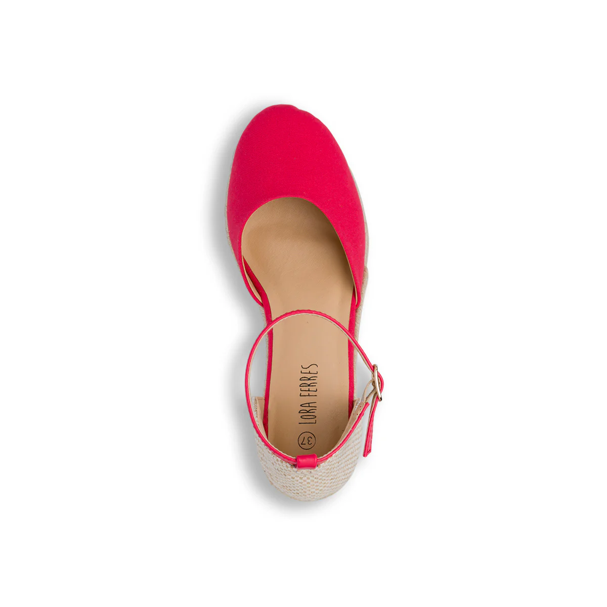 Sandali Zeppe 8,5 cm Rosse da Donna con cinturino alla caviglia Lora Ferres - Image 8