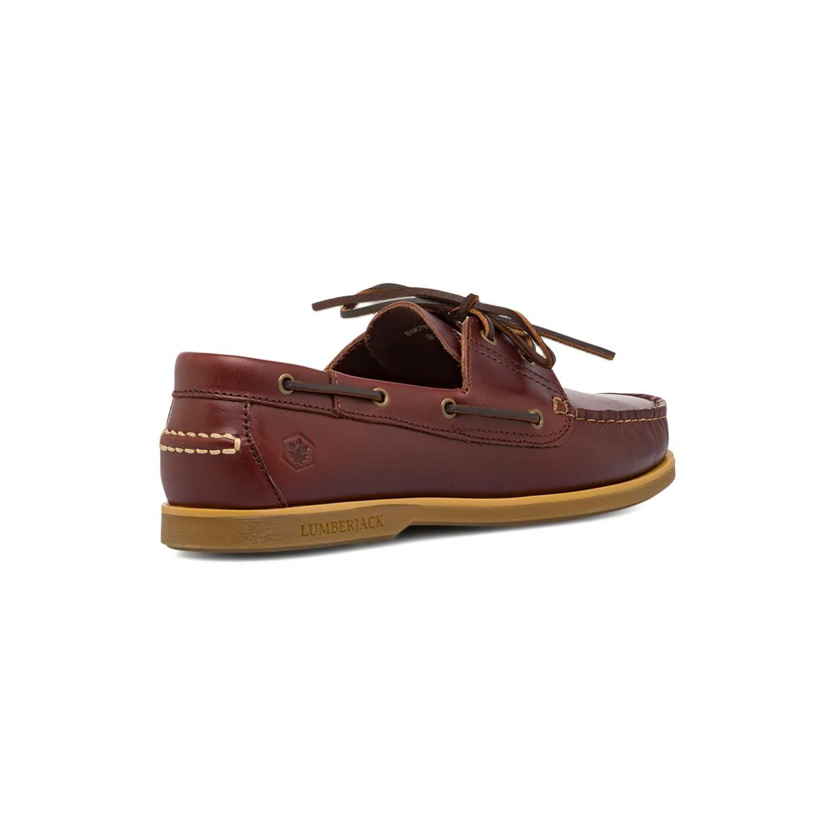 Scarpa da Barca in Pelle Testa di Moro da Uomo Lumberjack - Image 3