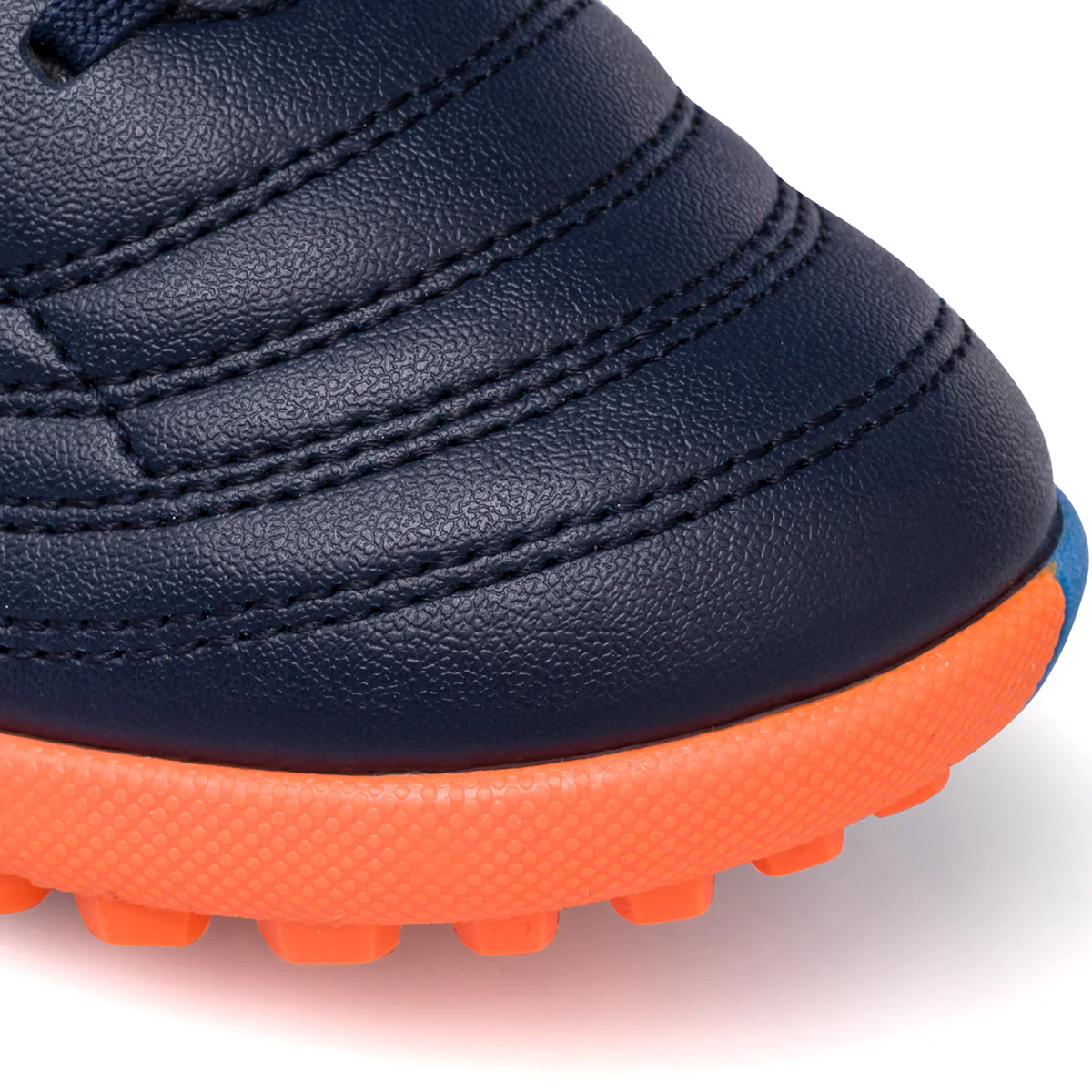 Scarpe da calcetto blu scuro da bambino con dettagli arancioni Joma Toledo Jr - Image 5