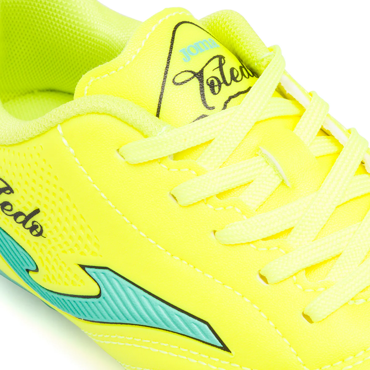 Scarpe da calcio da bambino giallo fluo con logo Joma Toledo - Image 5