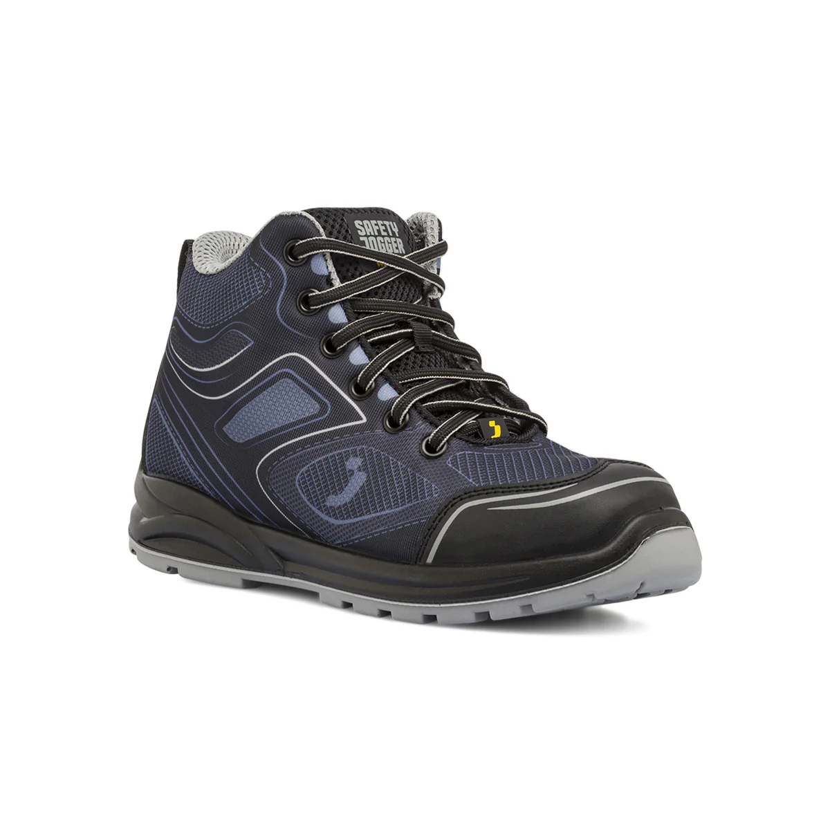 Scarpe antinfortunistiche alte nere e grigie da Uomo Safety Jogger - Image 2