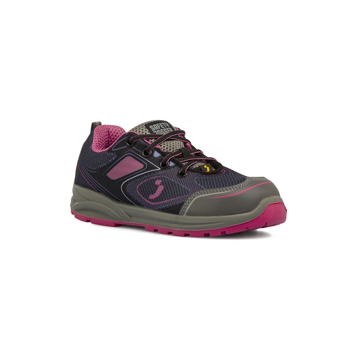 Scarpe antinfortunistiche basse da Donna rosa in tessuto Safety Jogger - Image 2