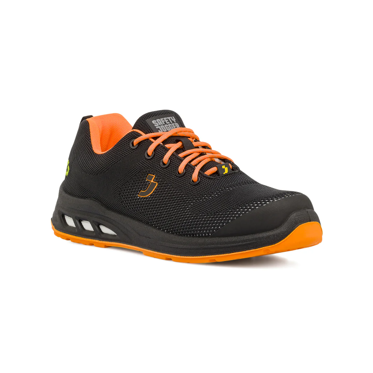 Scarpe antinfortunistiche da Uomo nere e arancioni Safety Jogger - Image 2