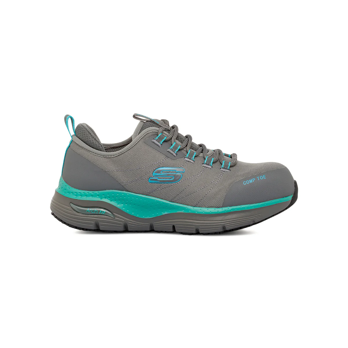 Scarpe antinfortunistiche grigie da Donna Arch Fit Skechers Work