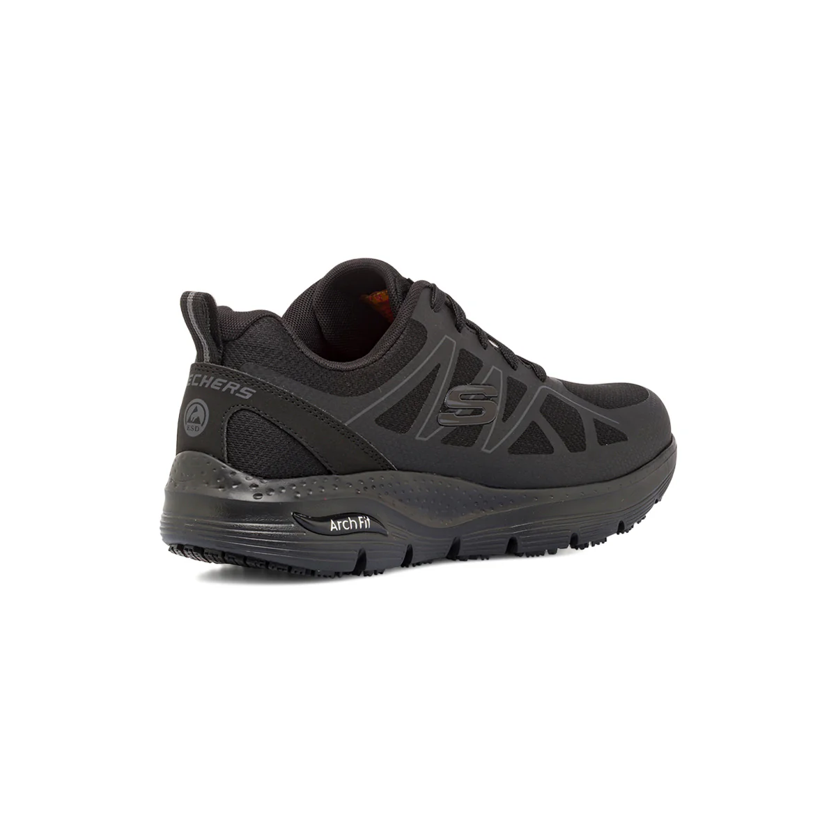 Scarpe antinfortunistiche nere da Uomo in Memory Foam Skechers Work Arch Fit - Image 3