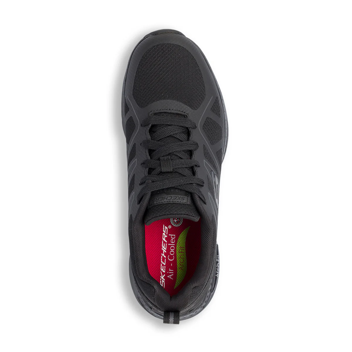 Scarpe antinfortunistiche nere da Uomo in Memory Foam Skechers Work Arch Fit - Image 5