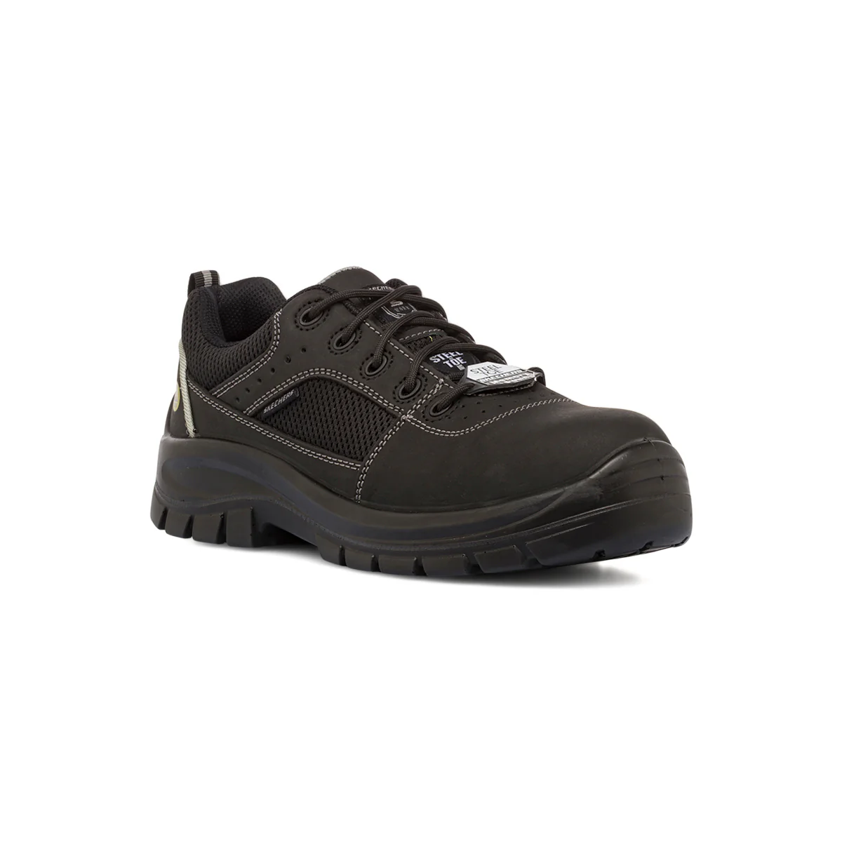 Scarpe antinfortunistiche nere in Pelle da Uomo Skechers Work - Image 2