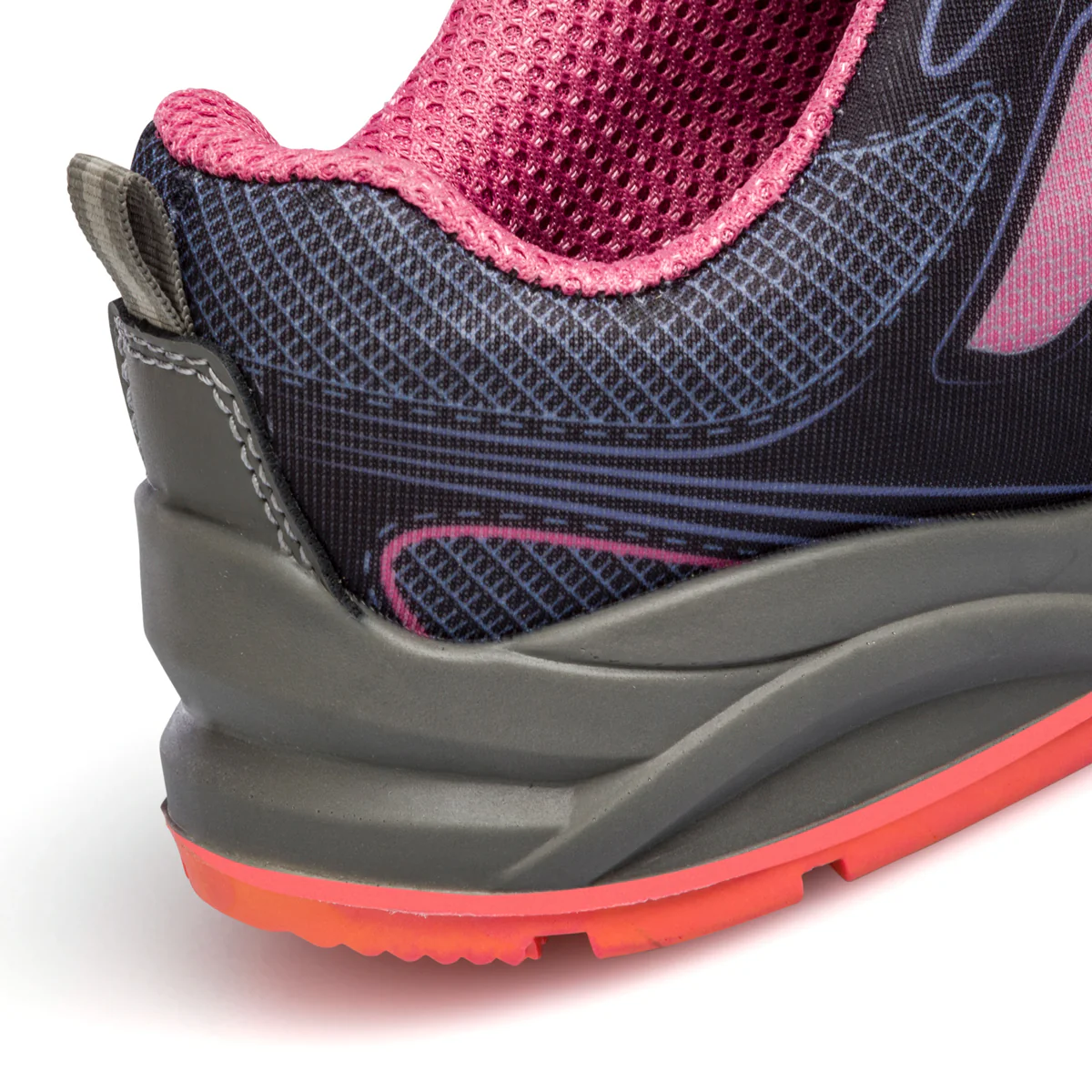 Scarpe antinfortunistiche S1P blu e rosa da donna Safety Jogger Cador - Image 7
