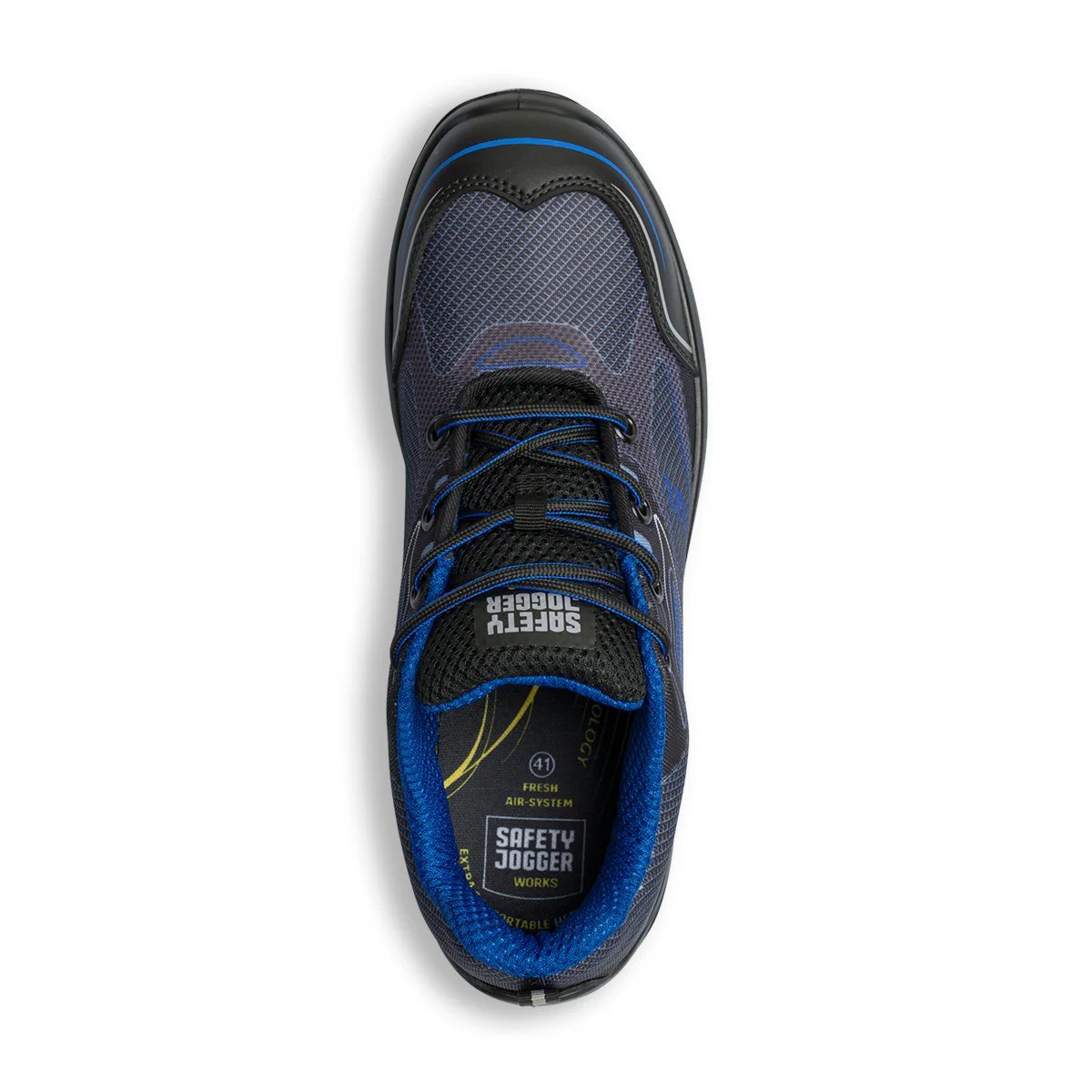 Scarpe antinfortunistiche S1P nere e blu da uomo Safety Jogger Cador - Image 8