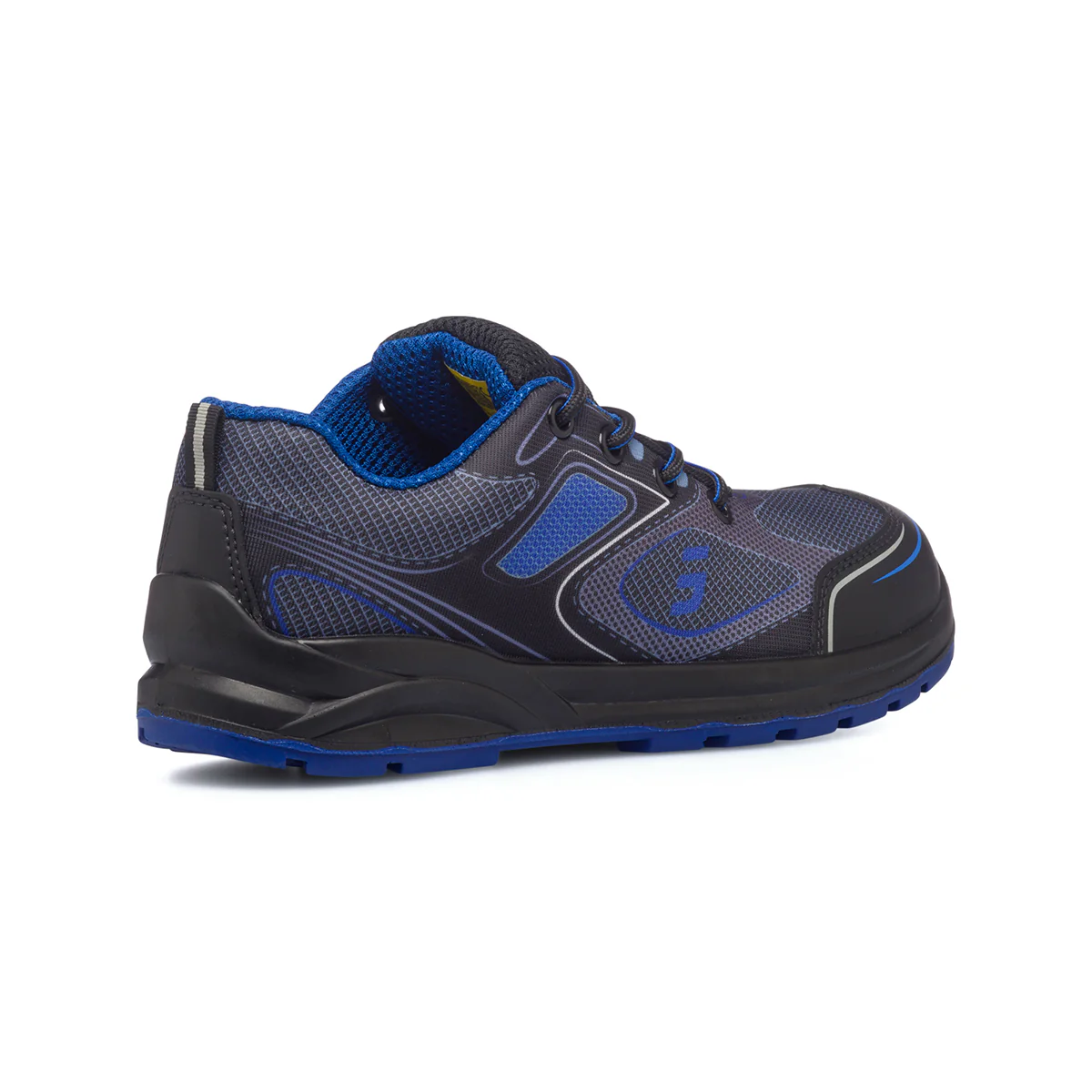 Scarpe antinfortunistiche S1P nere e blu da uomo Safety Jogger Cador - Image 3