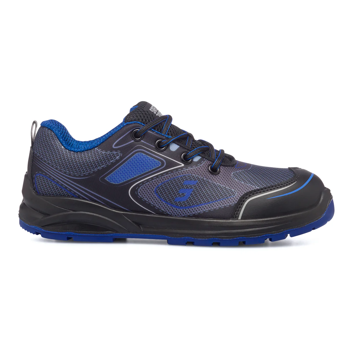 Scarpe antinfortunistiche S1P nere e blu da uomo Safety Jogger Cador