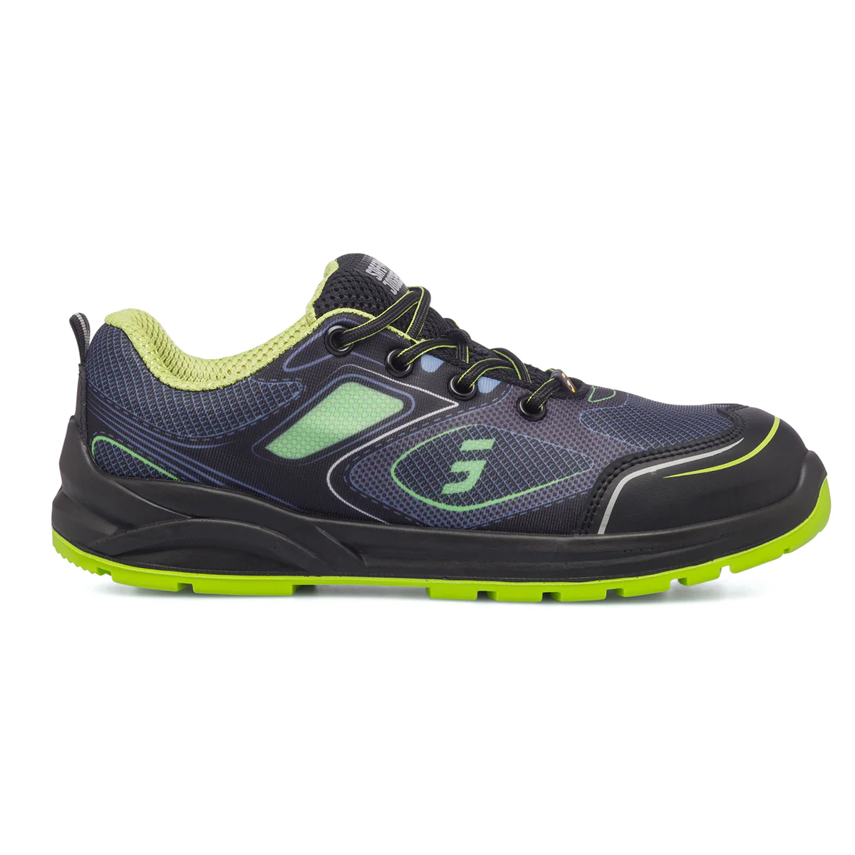 Scarpe antinfortunistiche S1P nere e lime da uomo Safety Jogger Cador