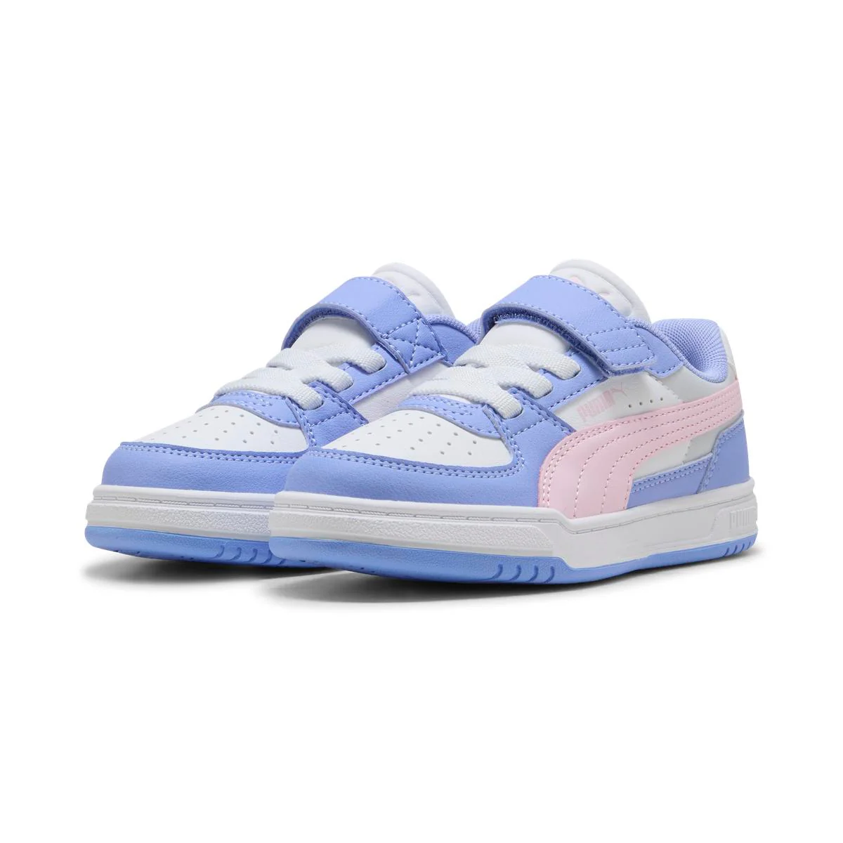 Scarpe Bambina Bianche con Dettagli lilla e rosa Puma Caven III