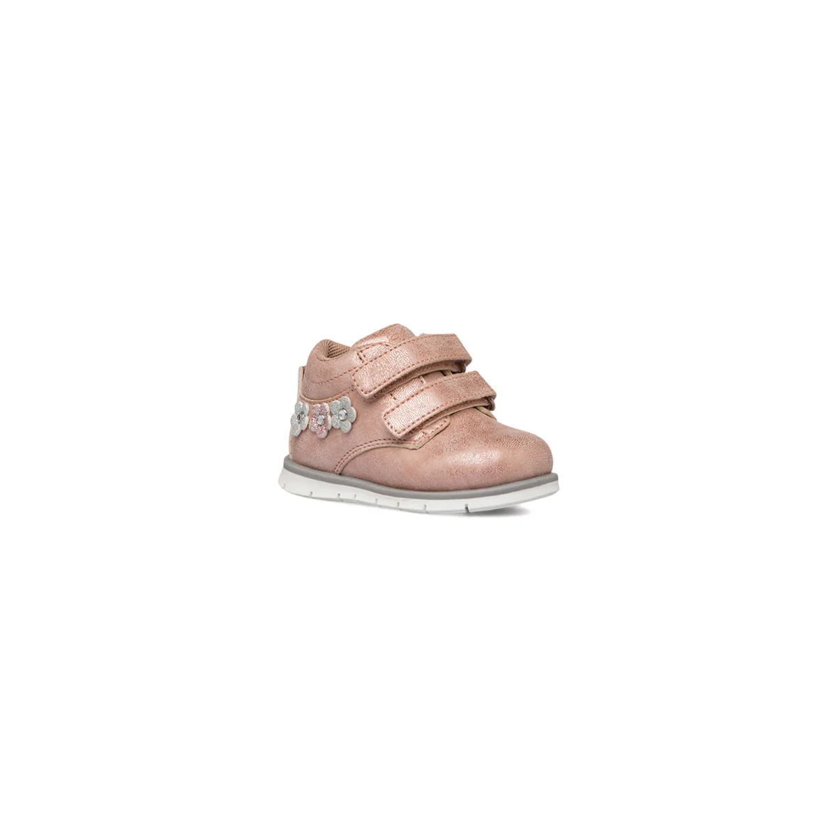 Scarpe bambina primi passi rosa con dettaglio fiore Chicco - Image 2