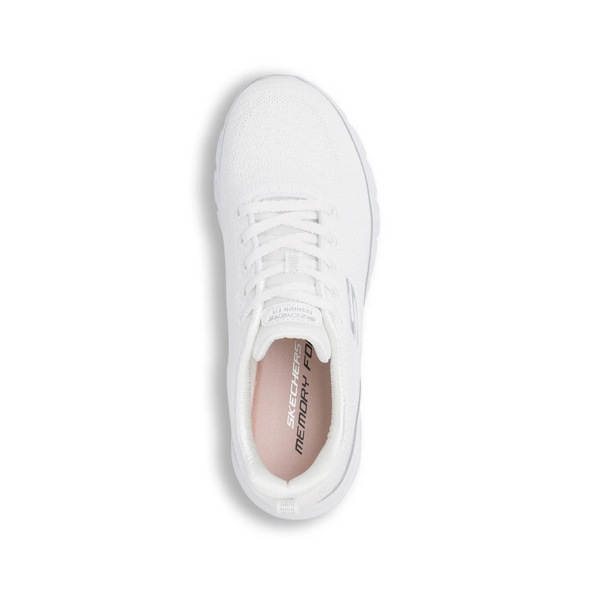 Scarpe bianche da Donna in tessuto mesh Skechers fashion Fit 2.0 - Image 6