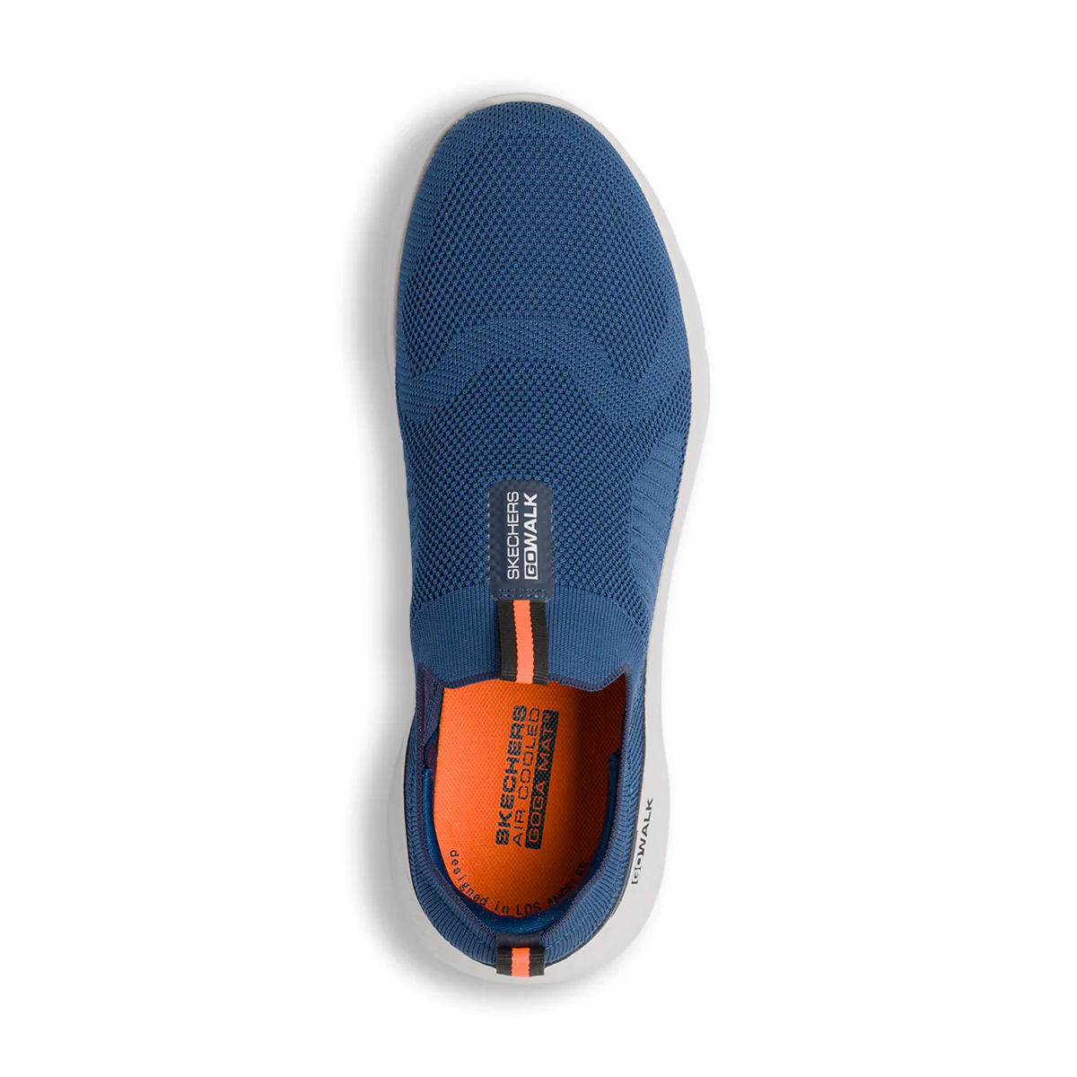 Scarpe blu Slip-on da Uomoin tessuto mesh Goga Mat Skechers Air Cooled - Image 4