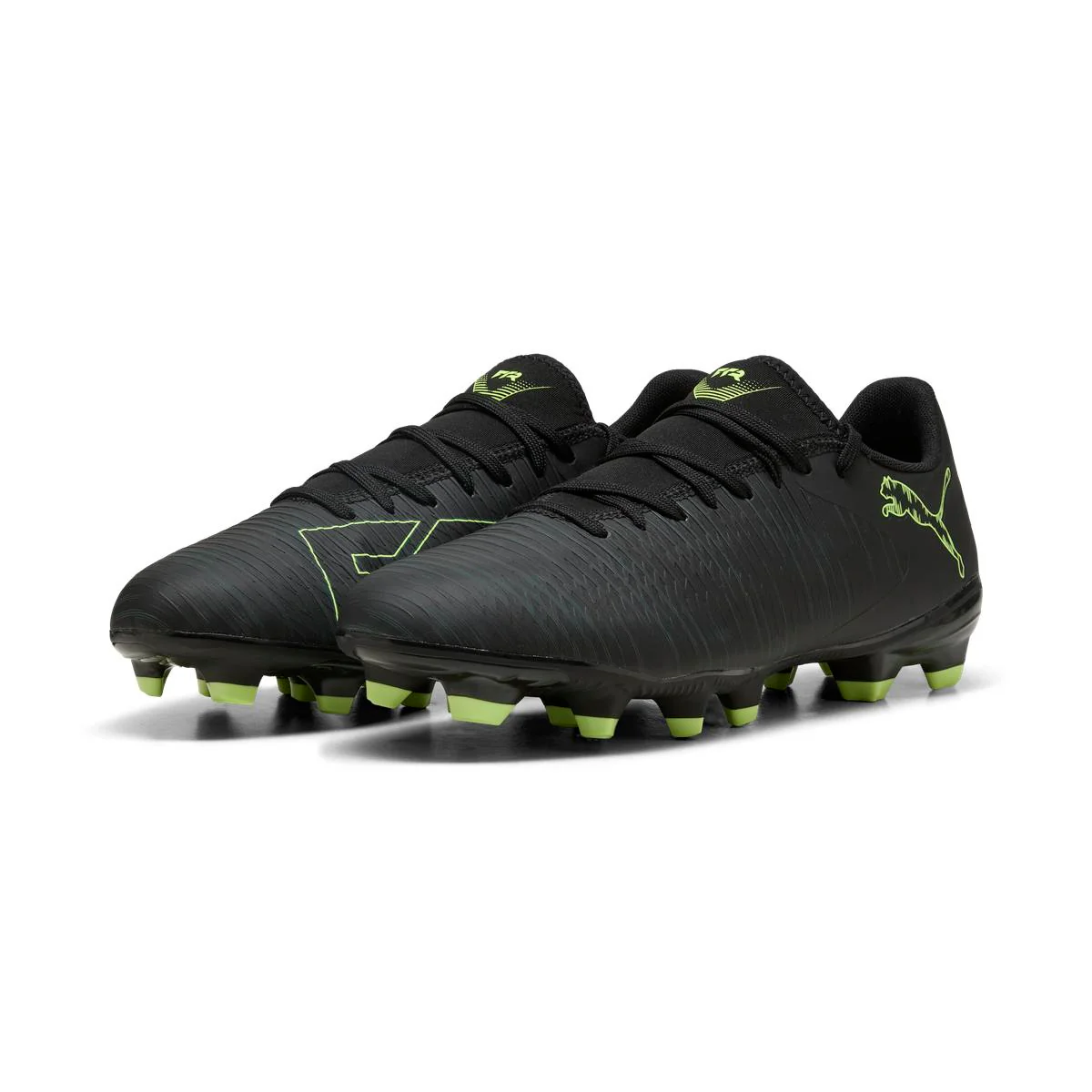 Scarpe Calcio Nere da Uomo con inserti fluo Puma Future 8 Play FG/AG