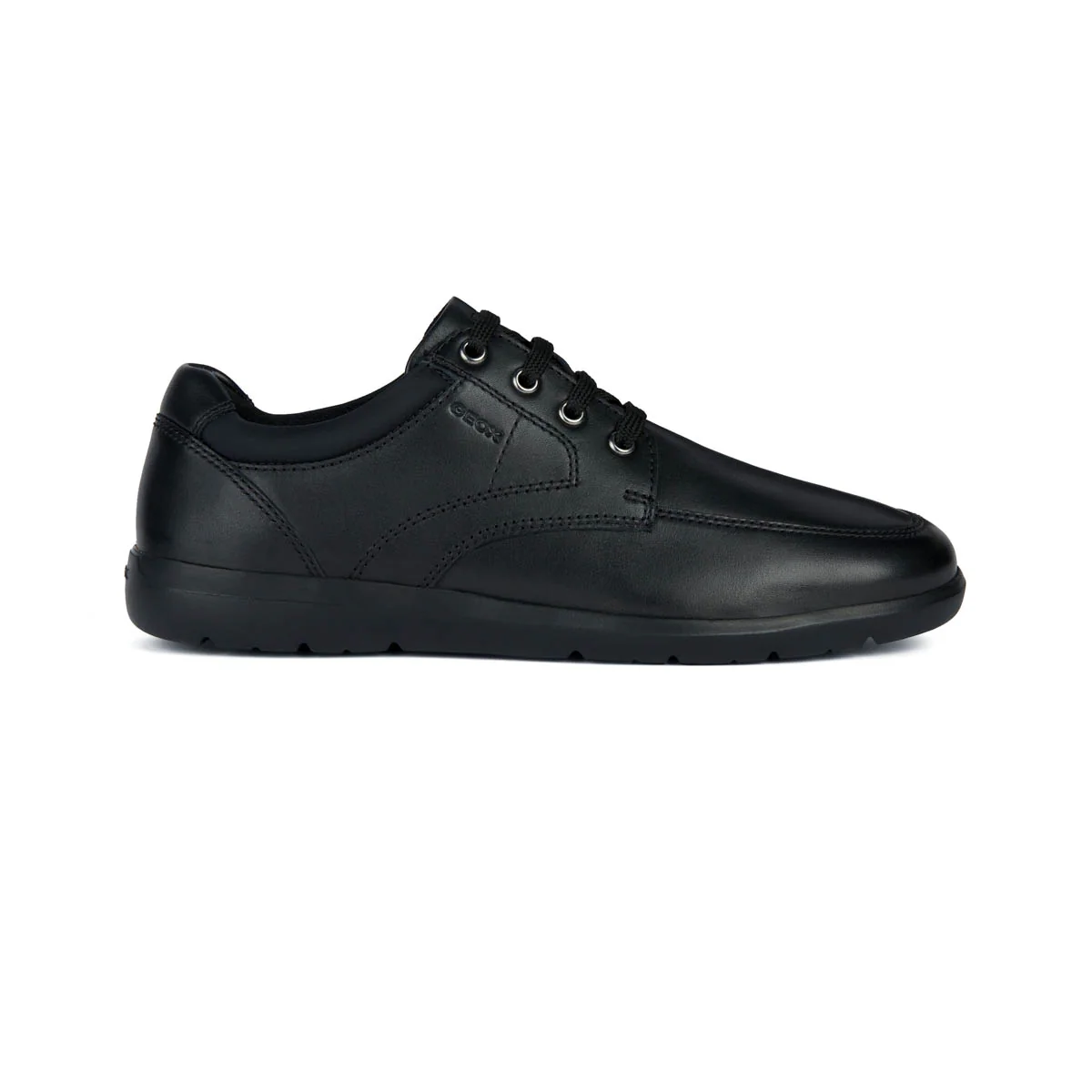Scarpe casual da uomo nere con logo laterale Geox - Image 7