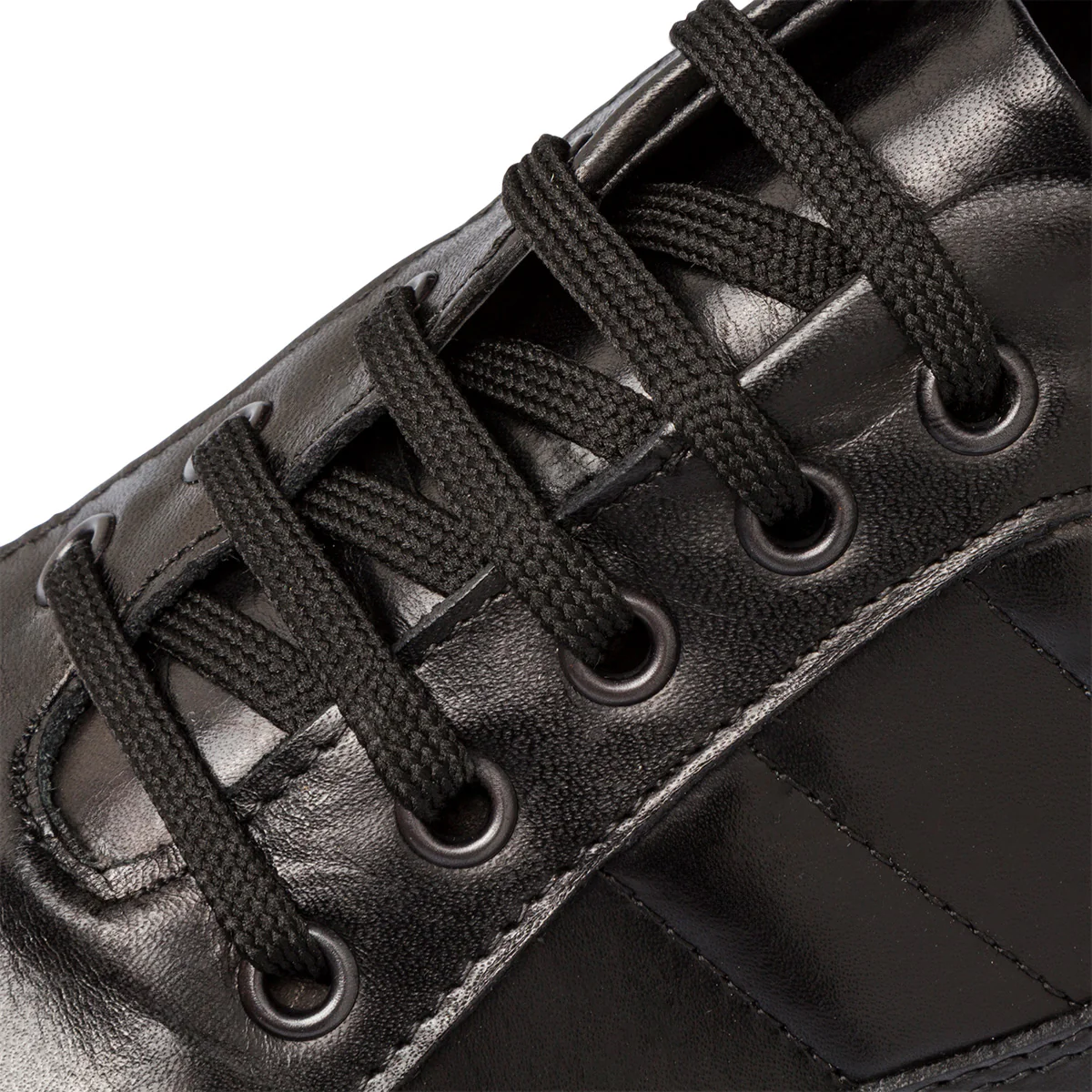 Scarpe casual in pelle nere da uomo Primopiano - Image 6