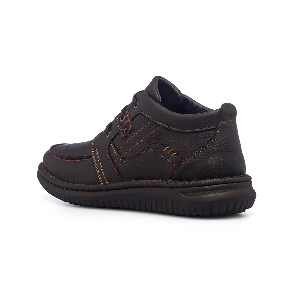 Scarpe casual marrone scuro da uomo in pelle P Essentials - Image 4