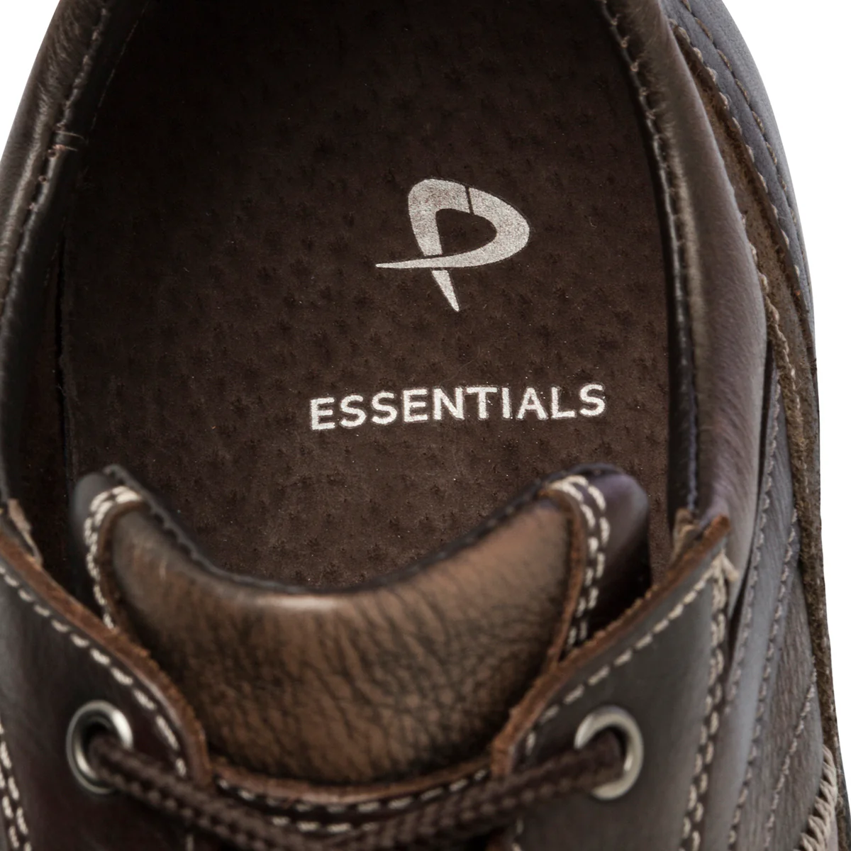 Scarpe comfort marroni da uomo in pelle P Essentials - Image 2
