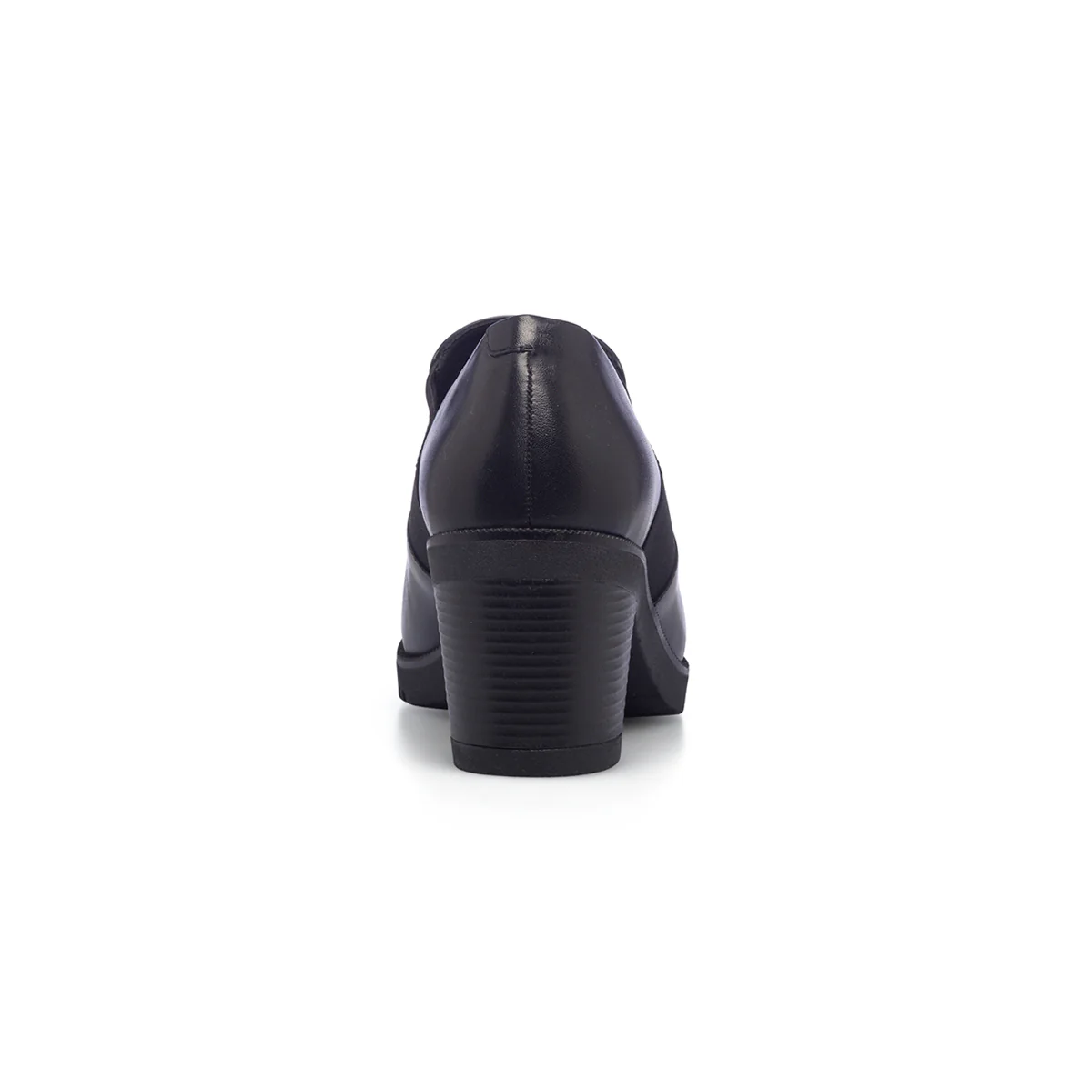Scarpe comfort nere da donna con inserti elastici e tacco 6 cm Formawell - Image 4