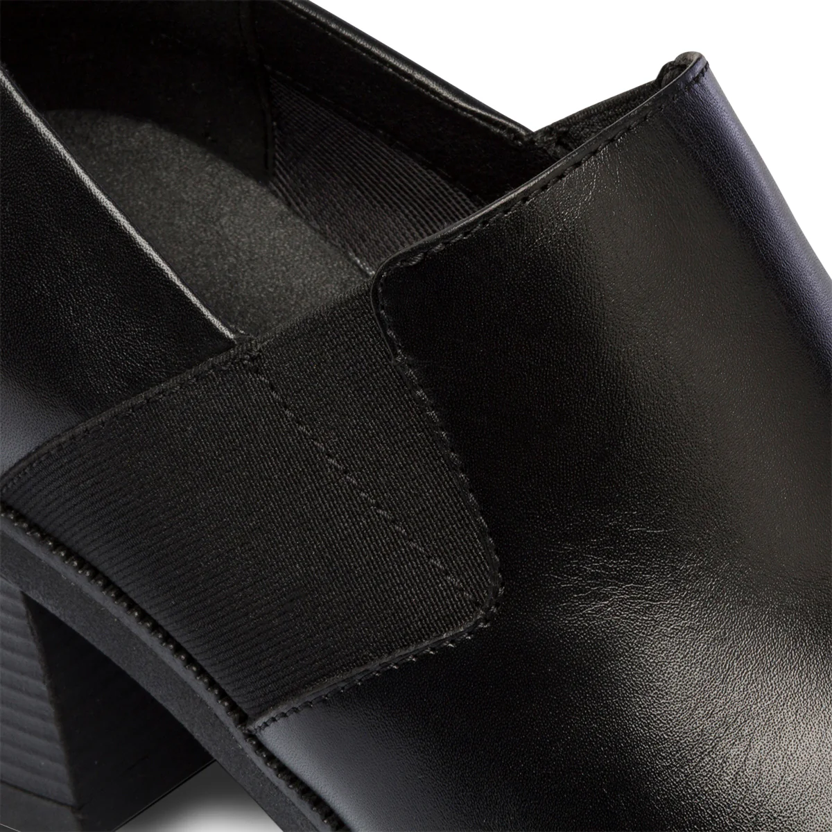 Scarpe comfort nere da donna con inserti elastici e tacco 6 cm Formawell - Image 6