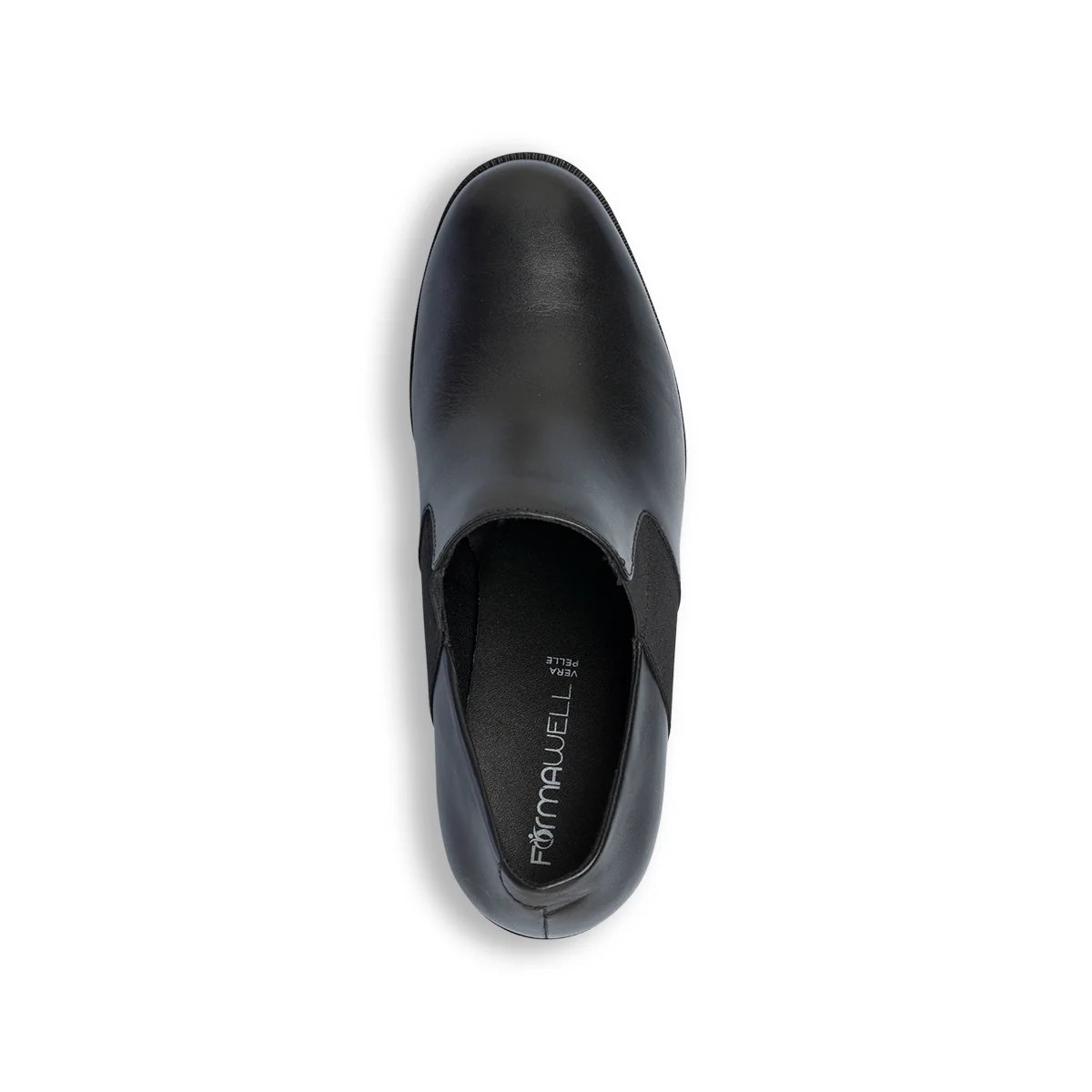 Scarpe comfort nere da donna con inserti elastici e tacco 6 cm Formawell - Image 8